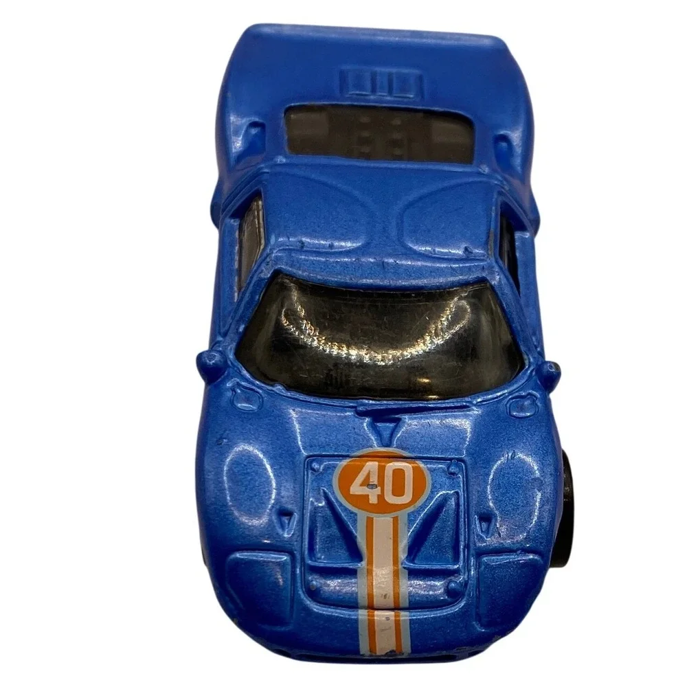 VTG‎ Hot Wheels Ford GT-40 Blue Racing #40 Diecast Car 1999 Malaysia 1/64 Scale